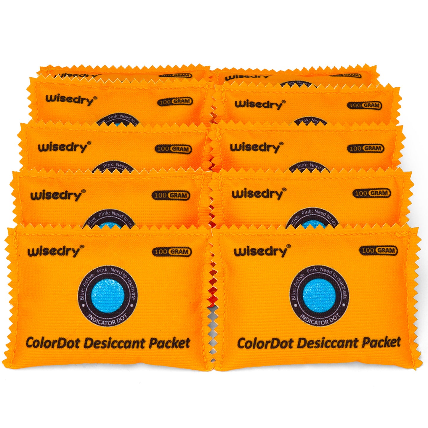 wisedry ColorDot Silica Gel Packets 100g