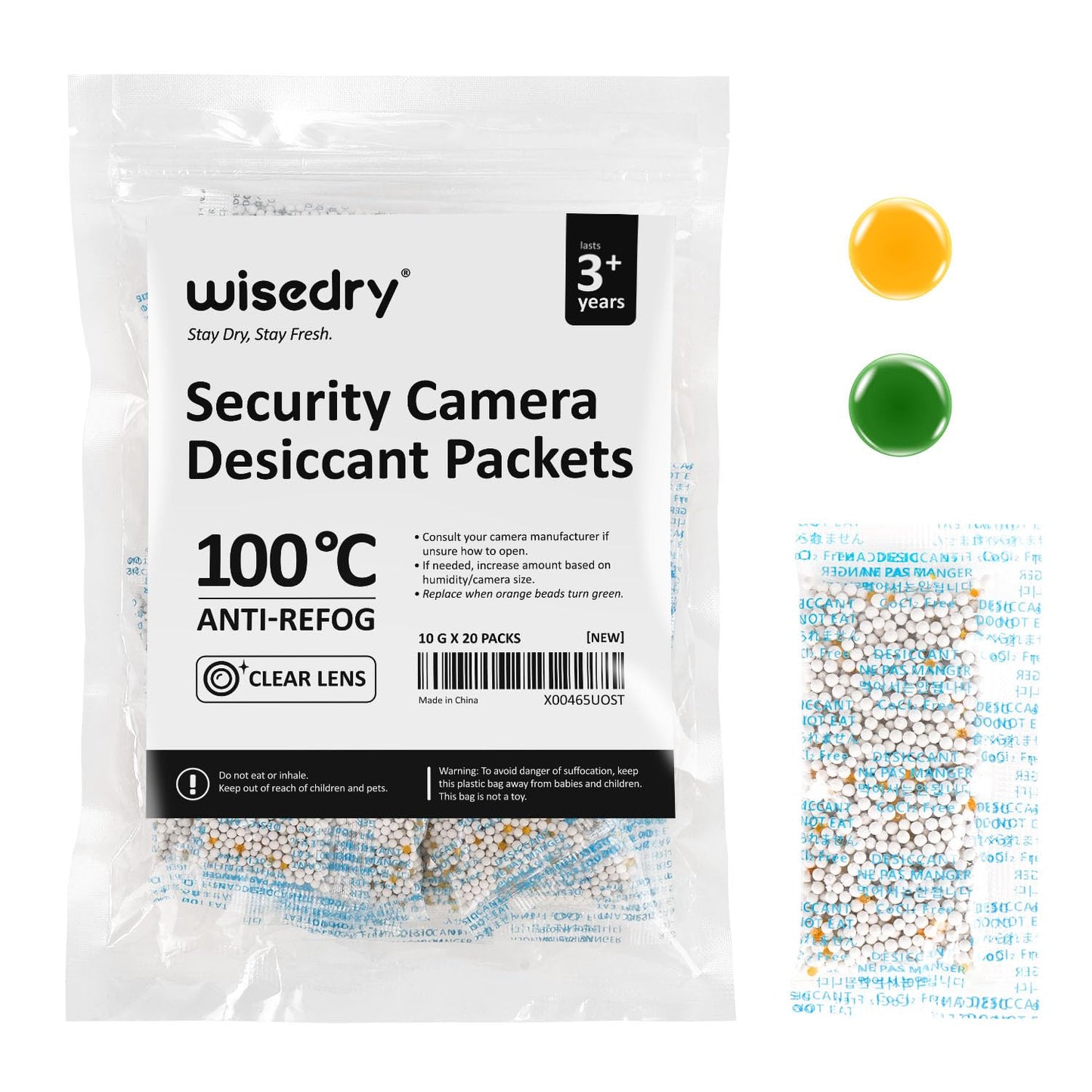 wisedry Premium Camera Desiccant Packets