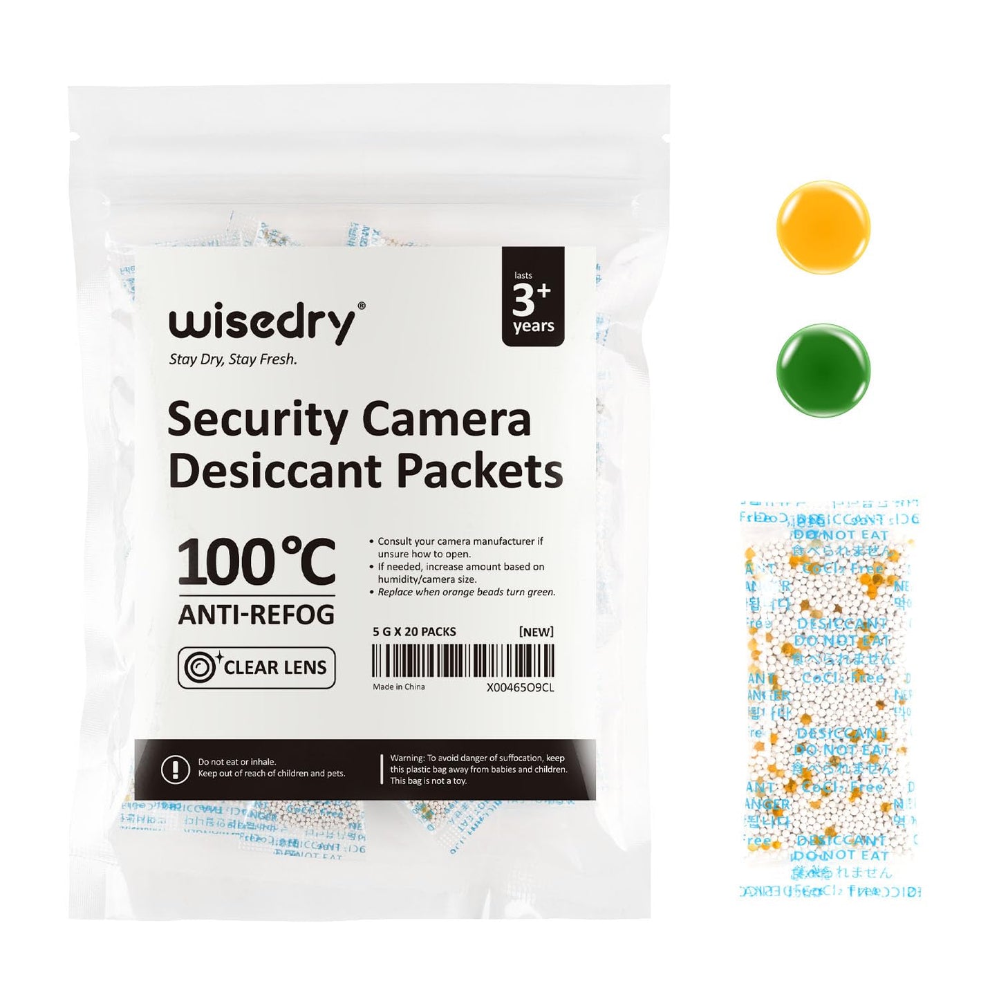 wisedry Premium Camera Desiccant Packets