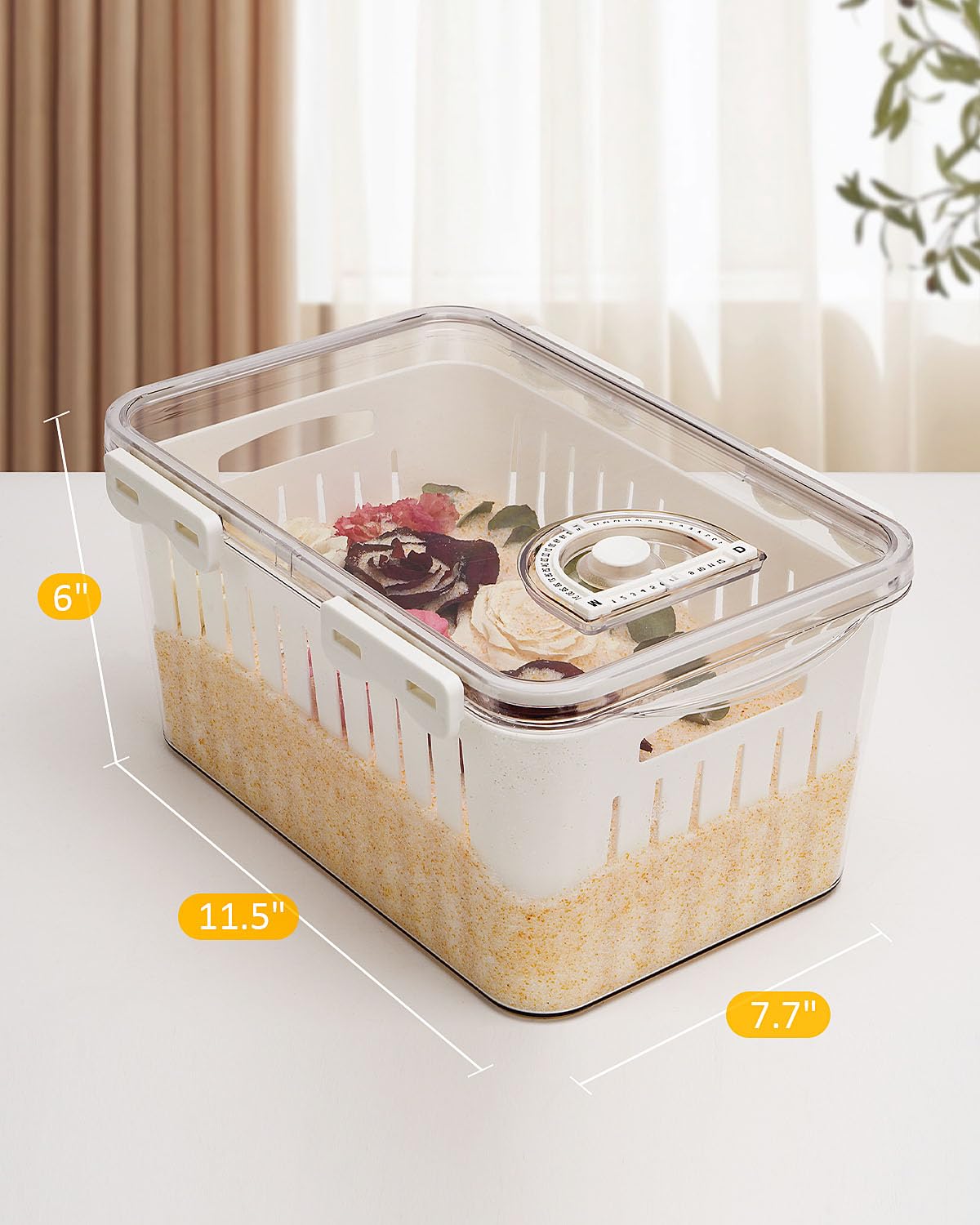 wisedry Silica Gel Flower Drying Container