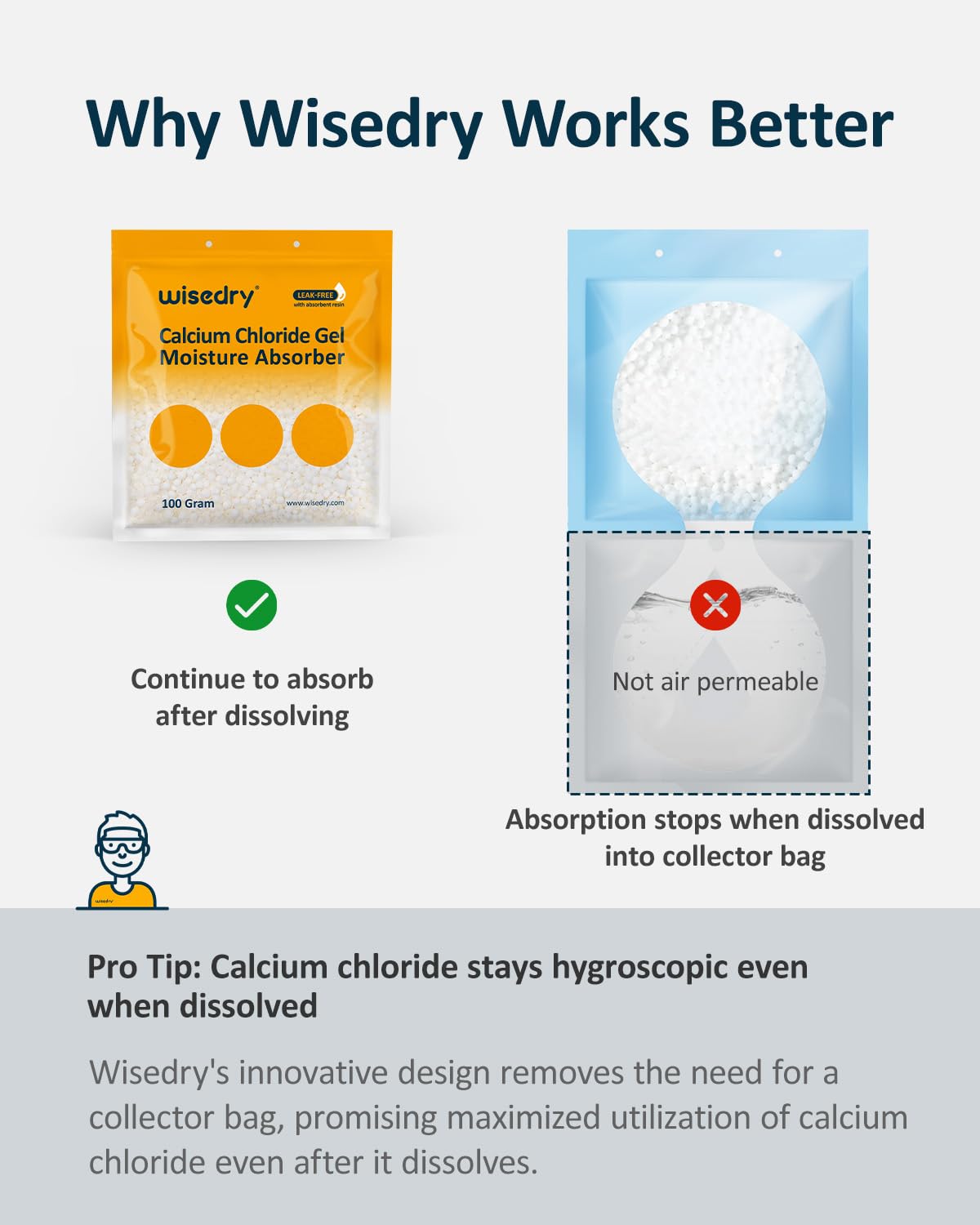 Wisedry Disposable Moisture Absorbers 100G