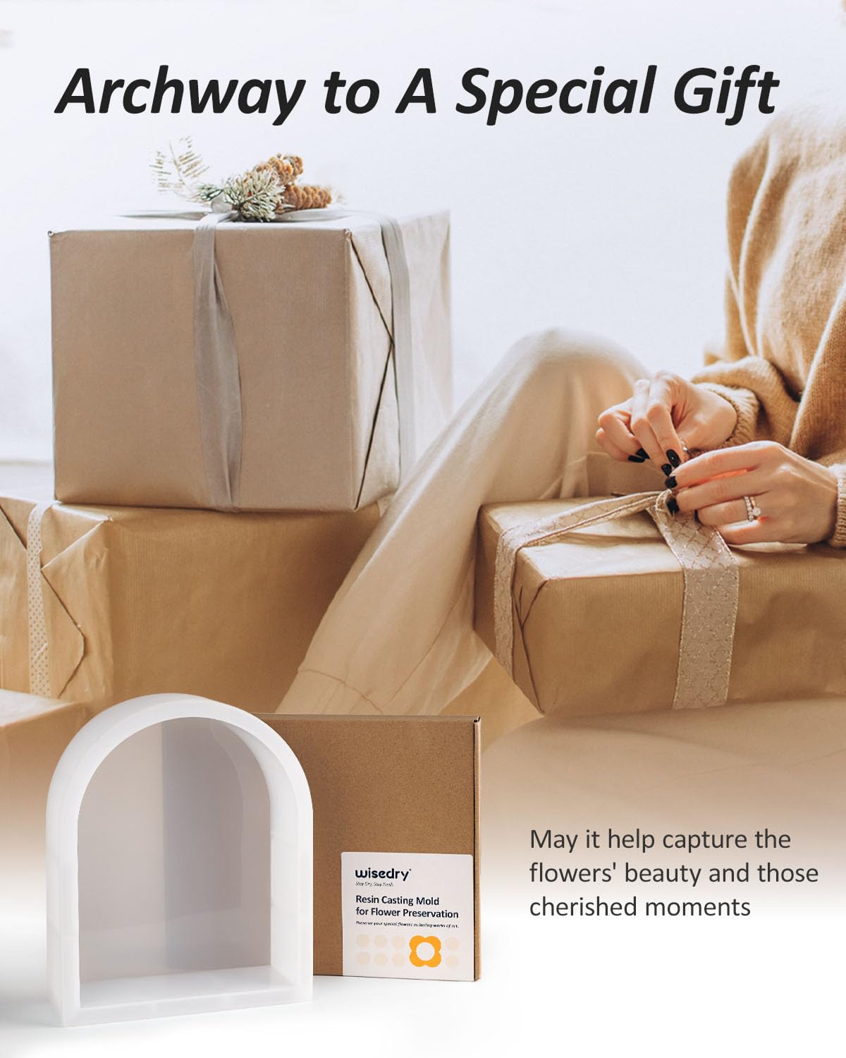 wisedry Resin Mold 3-Inch Extra Deep Silicone Resin Mold - Large