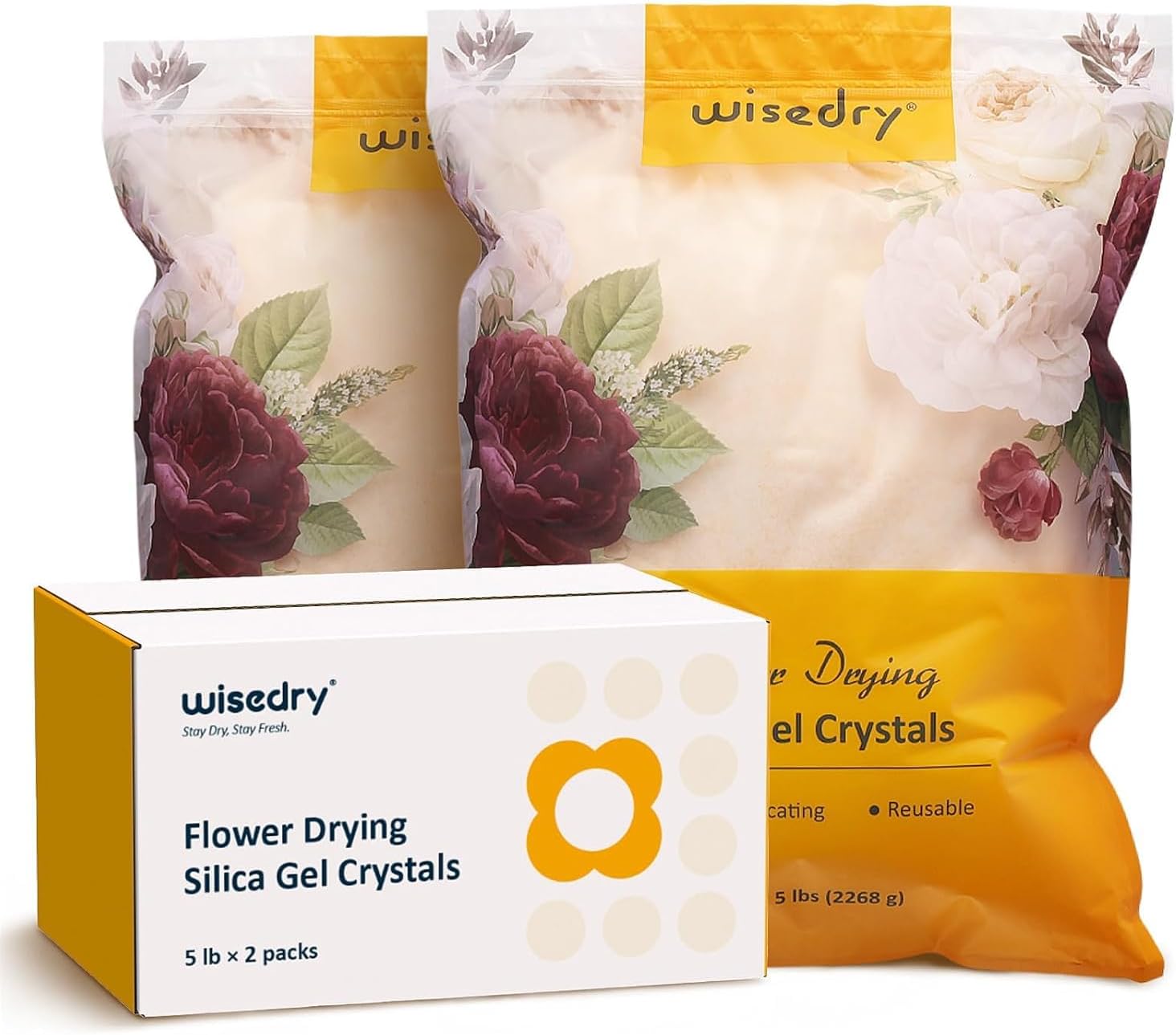 wisedry Silica Gel Flower Drying Crystals