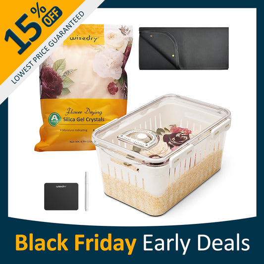 Flower Drying Starter Bundle (Flower Drying Box + 5 LBS Flower Drying Crystals)