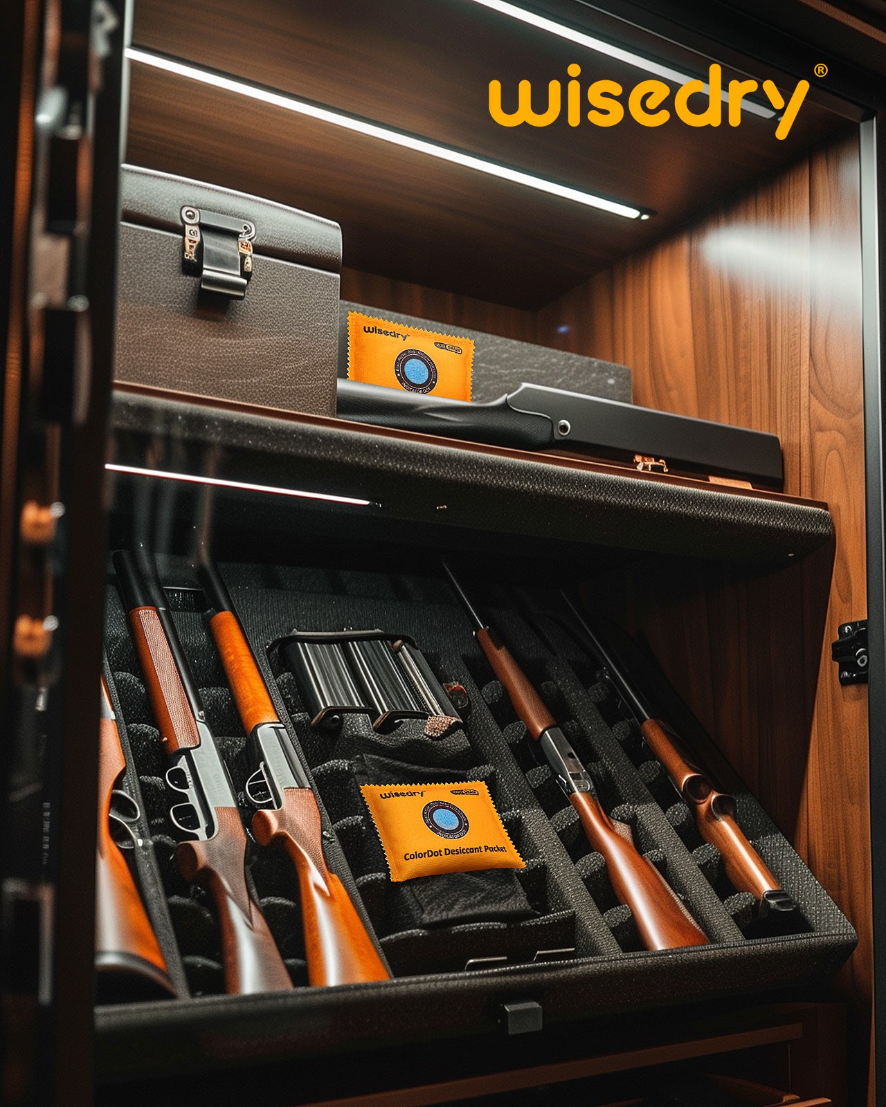 wisedry ColorDot Silica Gel Packets 100g