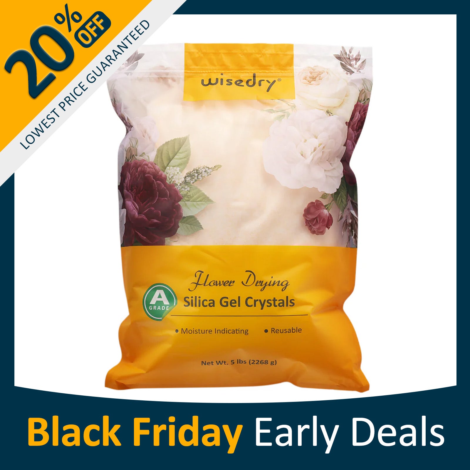 wisedry Silica Gel Flower Drying Crystals