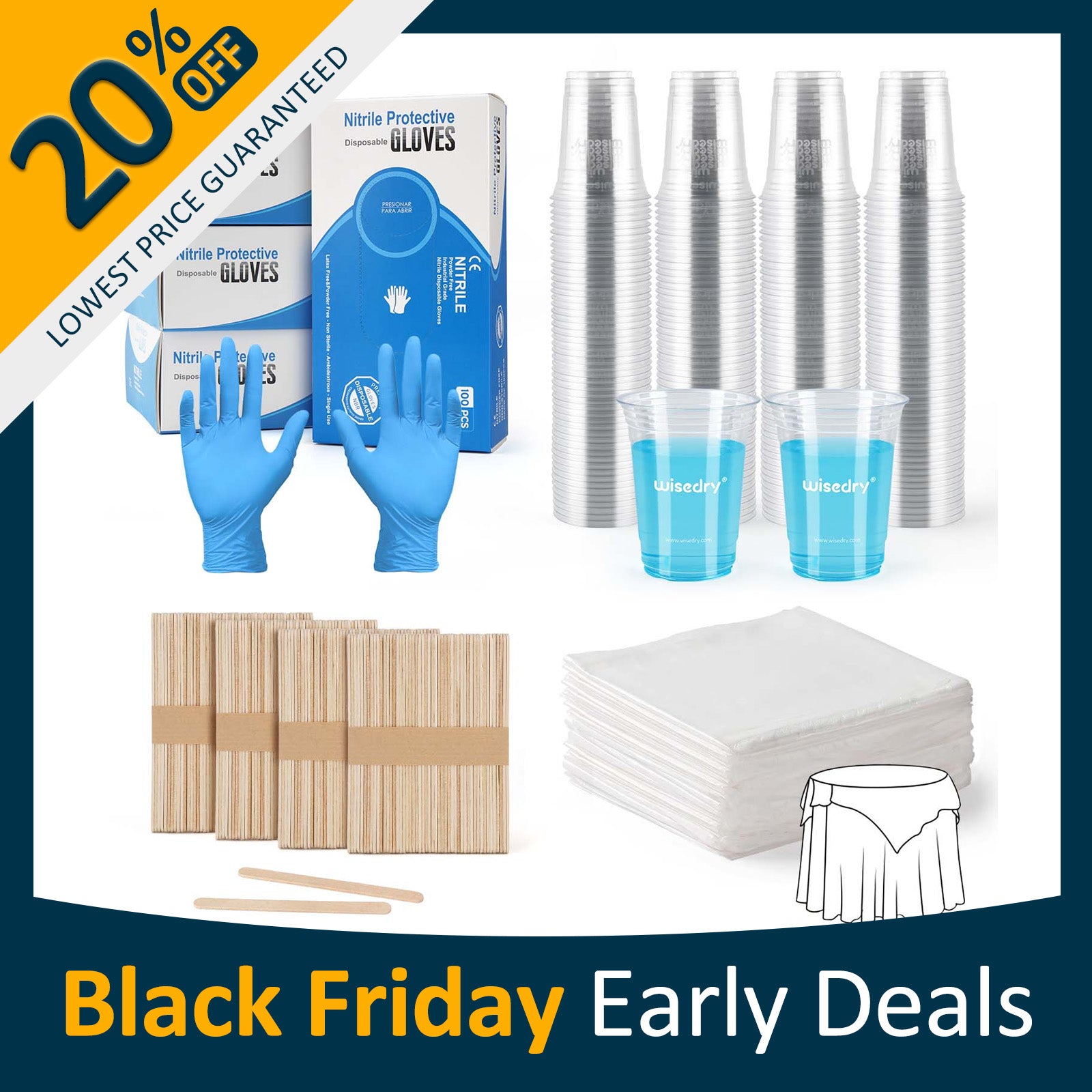 wisedry 4-Piece Epoxy Resin Tool Kit for Professional Crafters & Artists