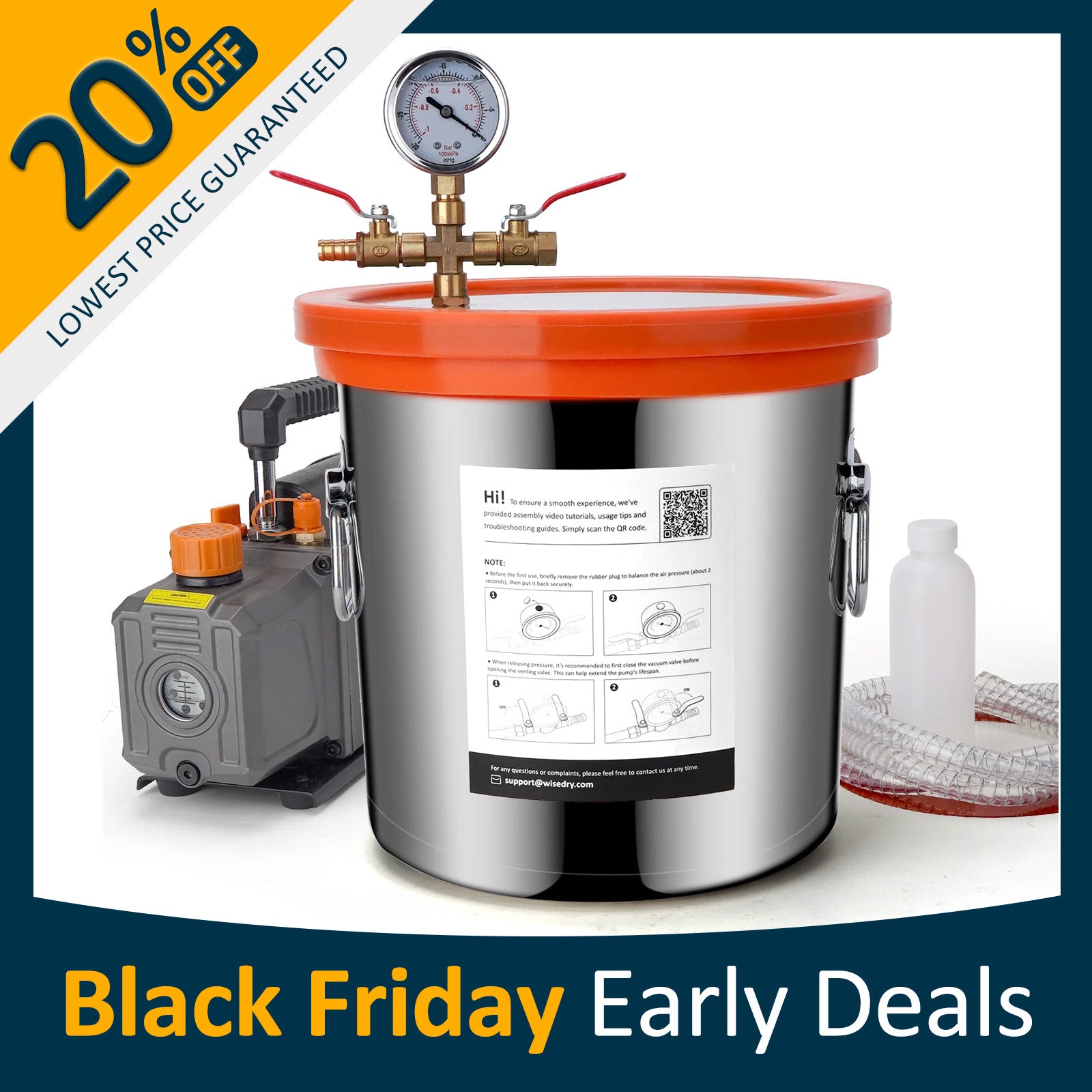 vacuum chamber kit,vacuum chamber kit for resin casting,3 gallon vacuum chamber kit,vacuum chamber and pump kit,vacuum chamber pump kit,vacuum pump chamber kit