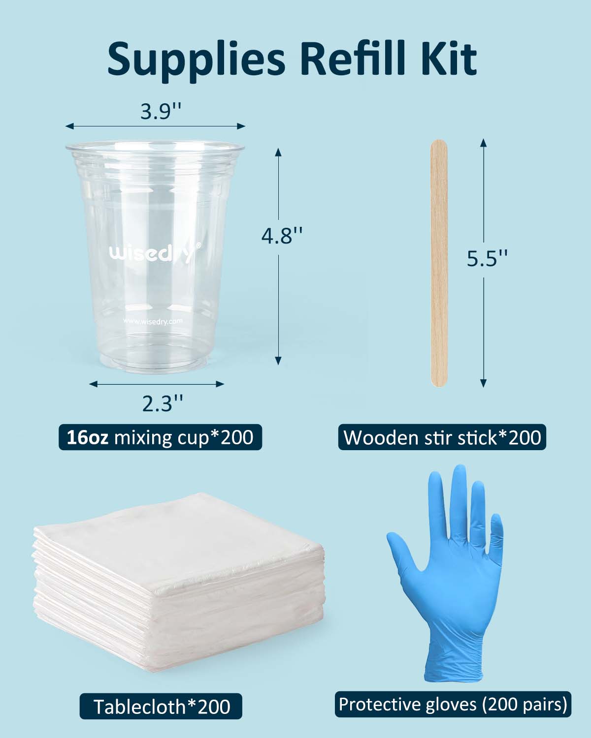 wisedry 4-Piece Epoxy Resin Tool Kit for Professional Crafters & Artists