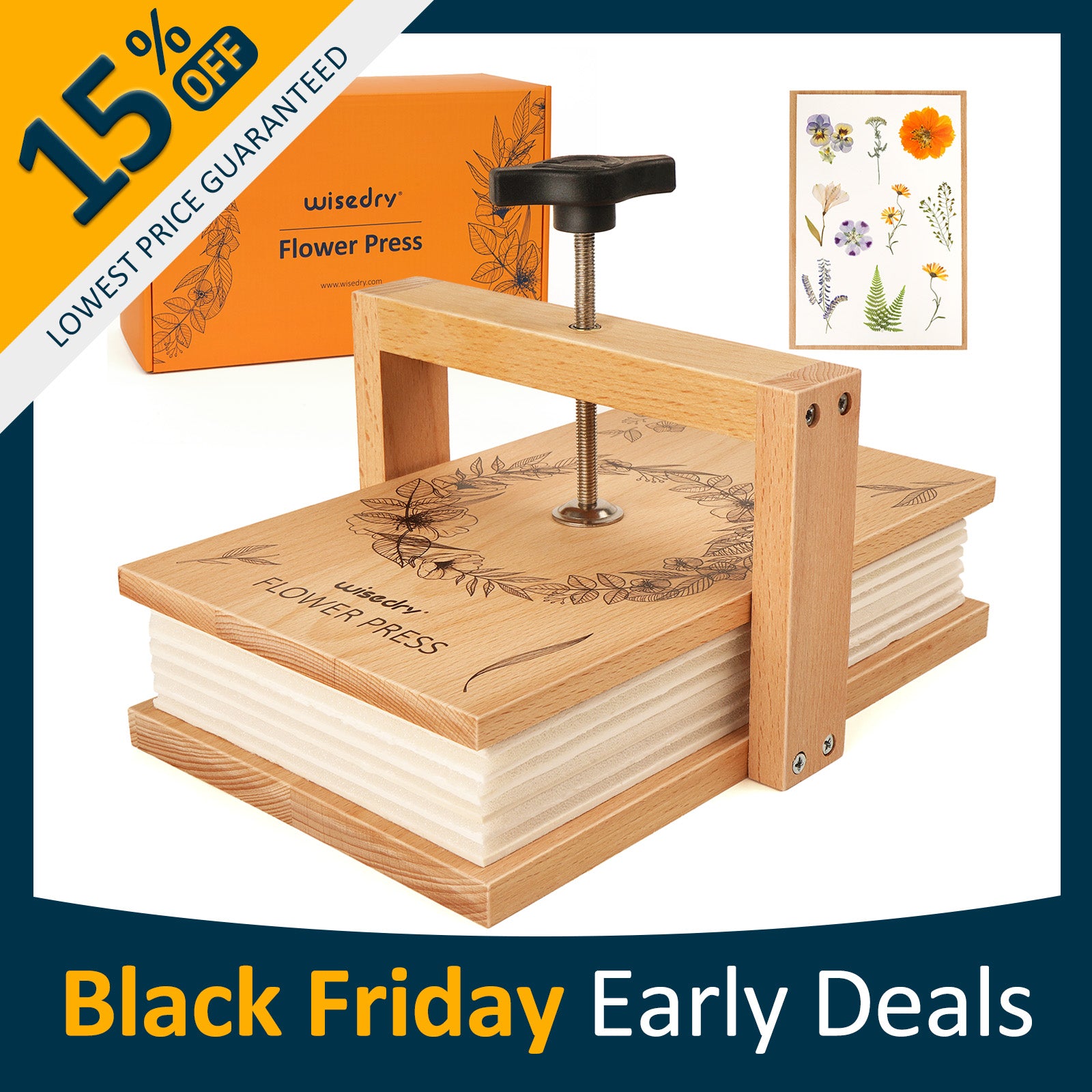 flower press kit,flower pressing kit,wooden flower press kit,diy flower press kit, black friday deals