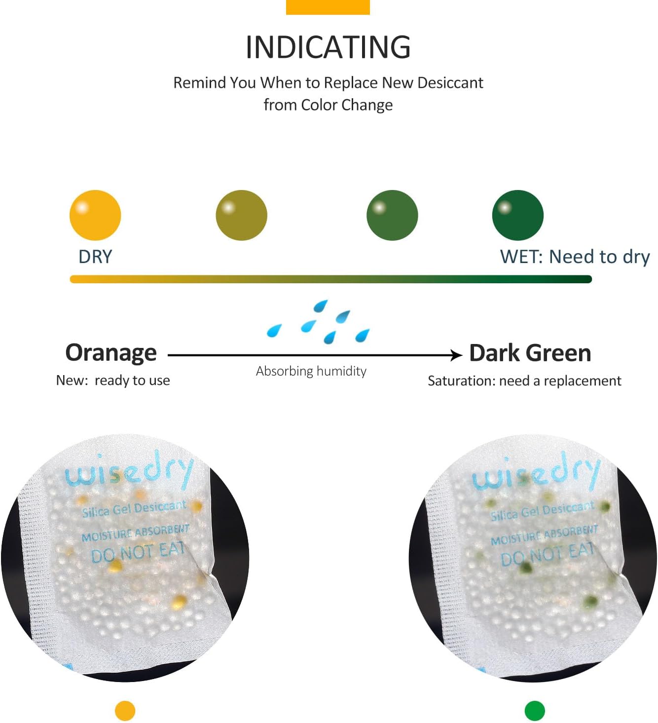 wisedry Silica Gel Sachets 10gX30 Packs
