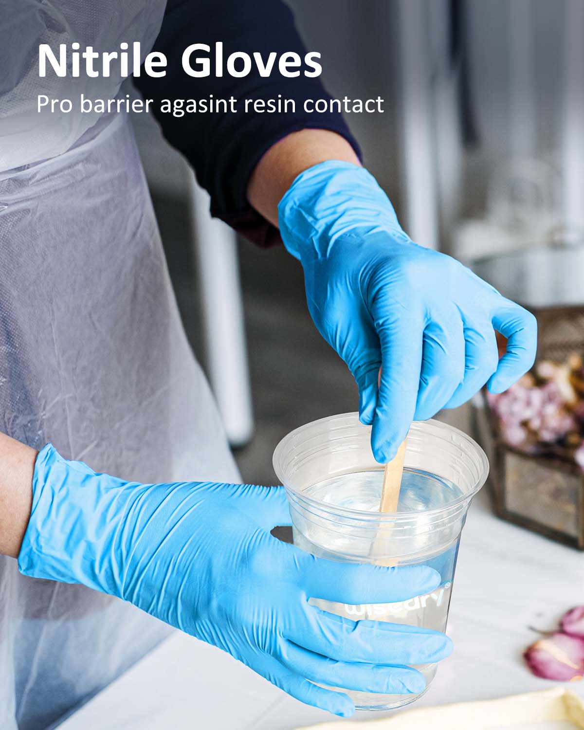 wisedry 4-Piece Epoxy Resin Tool Kit for Professional Crafters & Artists