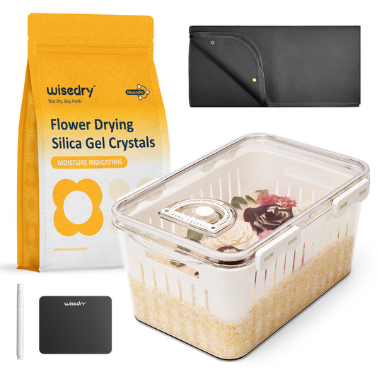 Flower Drying Starter Bundle (Flower Drying Box + 5 LBS Flower Drying Crystals)