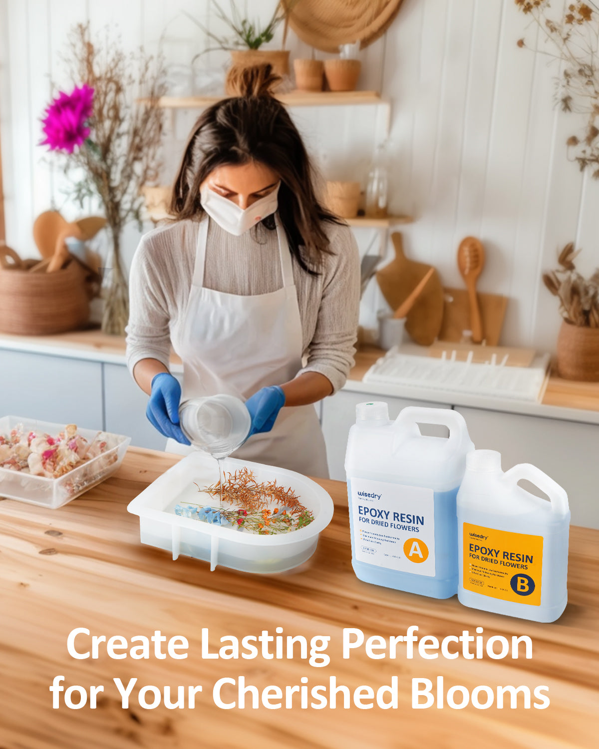 wisedry 2 : 1 Epoxy Resin for Floral Preservation