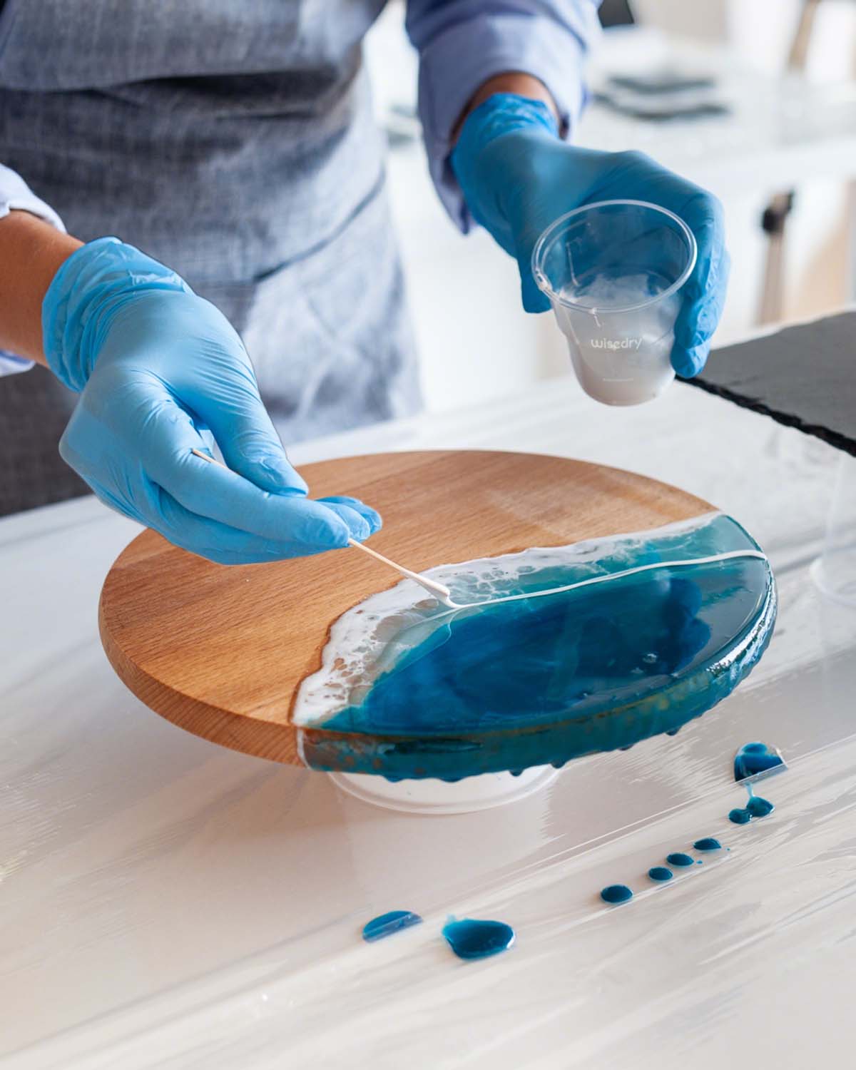 wisedry 4-Piece Epoxy Resin Tool Kit for Professional Crafters & Artists