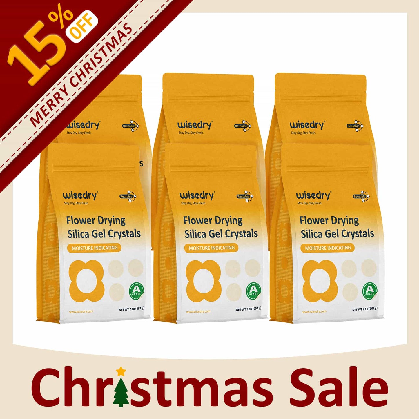 wisedry Silica Gel Flower Drying Crystals