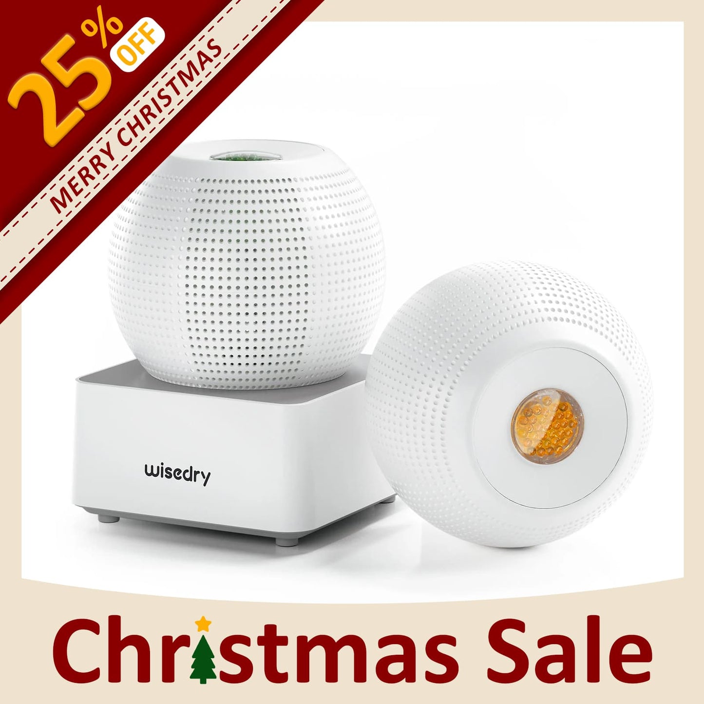 Cordless rechargeable mini dehumidifier set of 2 with moisture indicator, portable design for closets, shoes, cars, and small spaces.