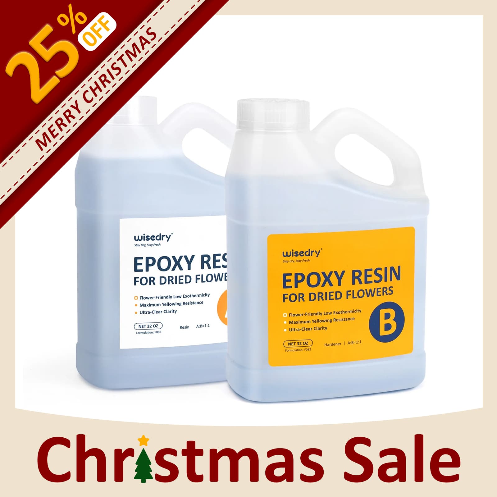 wisedry 1 : 1 Epoxy Resin for Floral Preservation