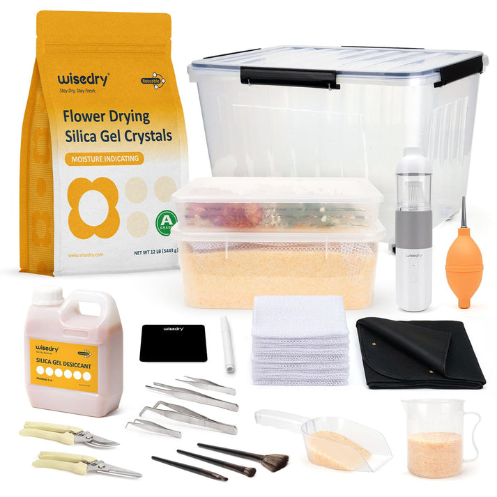wisedry Flower Drying Business Kit – 48 lbs Silica Gel + 16 Pro Tools ...