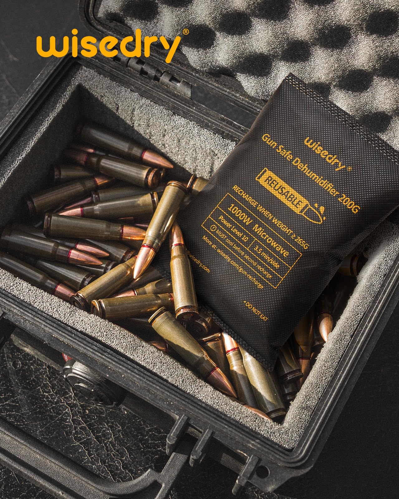 wisedry 200 Grams x 2 Packs Gun Safe Dehumidifier