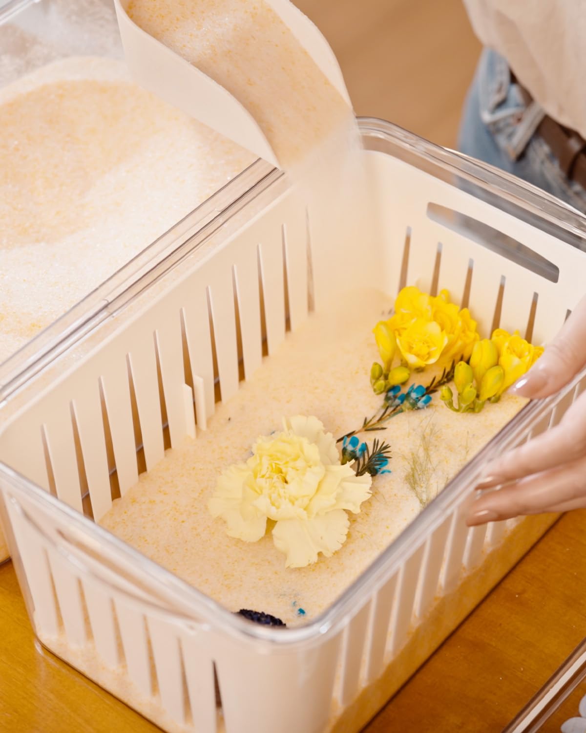 wisedry Silica Gel Flower Drying Container