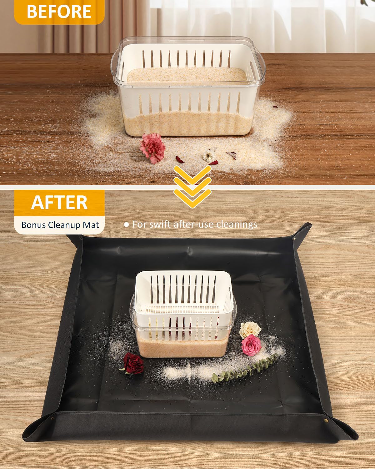 wisedry Silica Gel Flower Drying Container